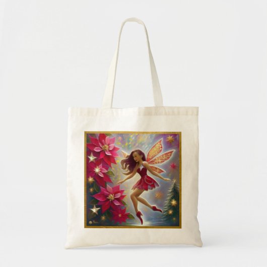 Christmas Fairy Collectie - Licht Auburn Haar Tote Bag (Voorkant)