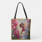 Christmas Fairy Collectie - Licht Auburn Haar Tote Bag (Achterkant)