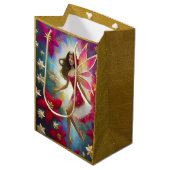 Christmas Fairy Collectie - Lichtbruin Haar Medium Cadeauzakje (Voorkant Gekanteld)