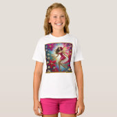 Christmas Fairy Collectie - Lichtbruin Haar T-shirt (Voorkant volledig)
