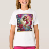 Christmas Fairy Collectie - Lichtbruin Haar T-shirt (Voorkant)