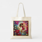Christmas Fairy Collectie - Lichtbruin Haar Tote Bag (Achterkant)