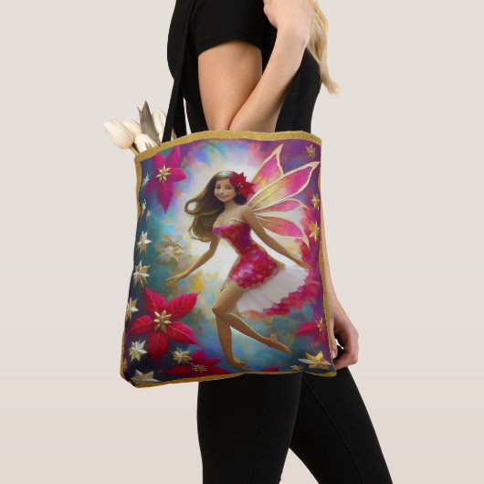 Christmas Fairy Collectie - Lichtbruin Haar Tote Bag (Dichtbij)
