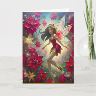 Christmas Fairy Collectie - Medium bruin haar Kaart
