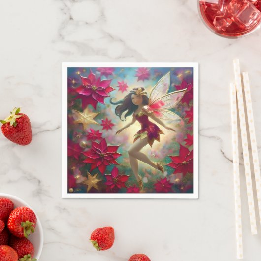 Christmas Fairy Collectie - Medium bruin haar Servet (Insitu)