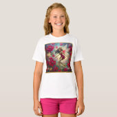 Christmas Fairy Collectie - Medium bruin haar T-shirt (Voorkant volledig)