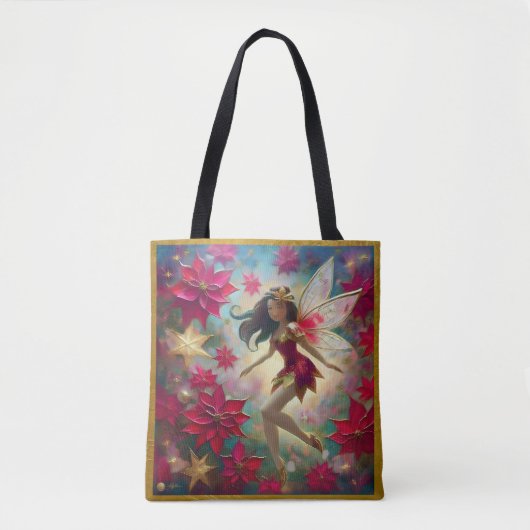 Christmas Fairy Collectie - Medium bruin haar Tote Bag (Voorkant)