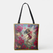 Christmas Fairy Collectie - Medium bruin haar Tote Bag (Achterkant)