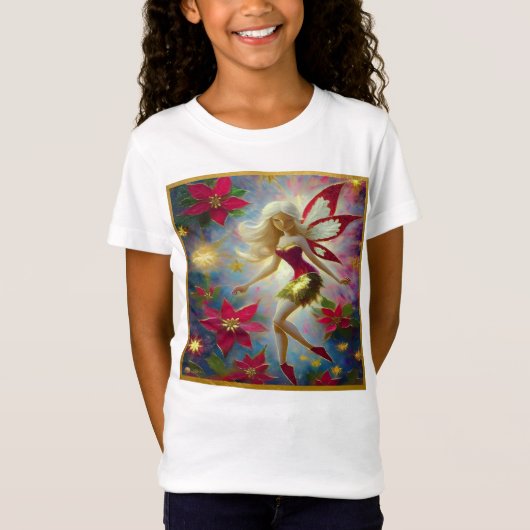 Christmas Fairy Collectie - Platinum Blond Haar T-shirt (Voorkant)