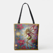 Christmas Fairy Collectie - Platinum Blond Haar Tote Bag (Achterkant)