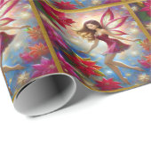 Christmas Fairy Collectie - Roodbruin haar Cadeaupapier (Rol Hoek)