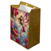 Christmas Fairy Collectie - Roodbruin haar Medium Cadeauzakje (Voorkant Gekanteld)