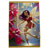 Christmas Fairy Collectie - Roodbruin haar Medium Cadeauzakje (Achterkant)