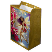 Christmas Fairy Collectie - Roodbruin haar Medium Cadeauzakje (Achterkant Gekanteld)
