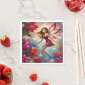 Christmas Fairy Collectie - Roodbruin haar Servet (Insitu)