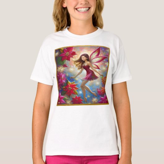 Christmas Fairy Collectie - Roodbruin haar T-shirt (Voorkant)