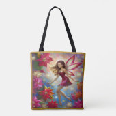 Christmas Fairy Collectie - Roodbruin haar Tote Bag (Achterkant)