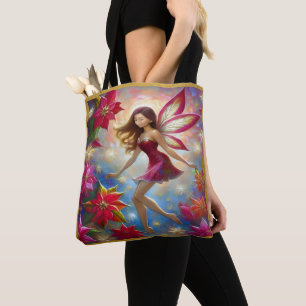 Christmas Fairy Collectie - Roodbruin haar Tote Bag