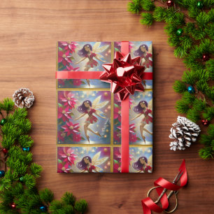 Christmas Fairy Collectie - Straight Plum Hair Cadeaupapier