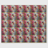 Christmas Fairy Collectie - Straight Plum Hair Cadeaupapier (Vlak)