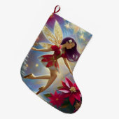 Christmas Fairy Collectie - Straight Plum Hair Grote Kerstsok (Voorkant (Hangend))