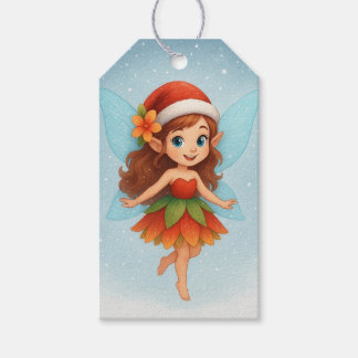 Christmas Fairy ,Cute Winter Fairy Holiday Cadeaulabel