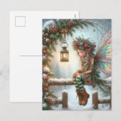 Christmas Fairy Feestdagenkaart (Voorkant / Achterkant)