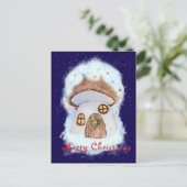 Christmas fairy house briefkaart (Staand voorkant)