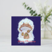 Christmas fairy house feestdagenkaart (Staand voorkant)