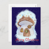 Christmas fairy house feestdagenkaart (Voorkant / Achterkant)