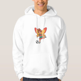 Christmas Fairy Playing Soccer Hoodie