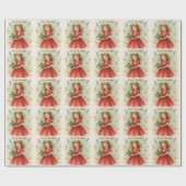 Christmas Fairy Watercolor Art Cadeaupapier (Vlak)