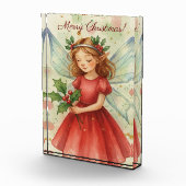 Christmas Fairy Watercolor Art Holiday Fotoblokken (Rechts)