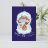 Christmas Fairytale House Bedankkaart (Staand voorkant)