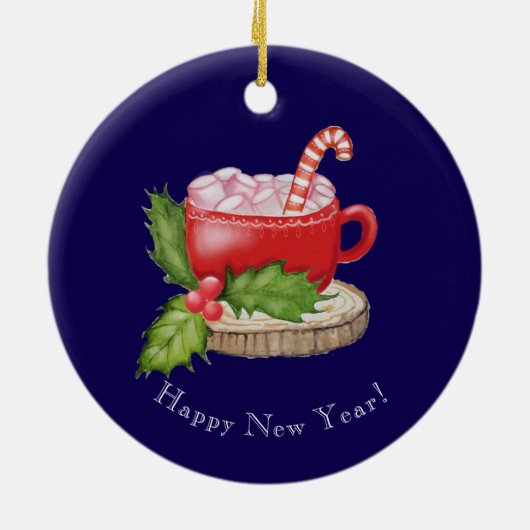 Christmas Fairytale House Keramisch Ornament (Achterkant)