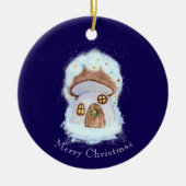 Christmas Fairytale House Keramisch Ornament (Voorkant)