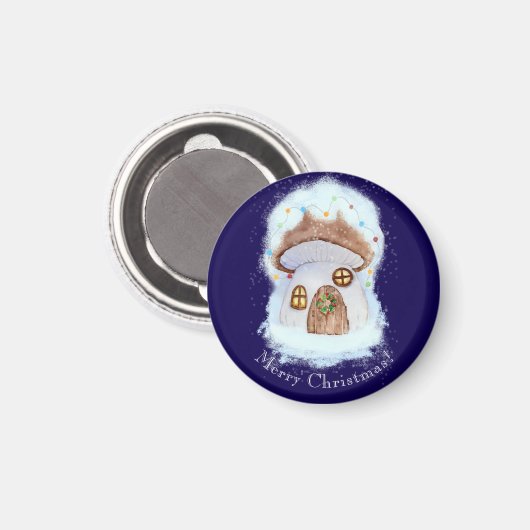 Christmas Fairytale House Magneet (Voorkant / Achterkant)