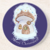 Christmas Fairytale House Zandsteen Onderzetter (Voorkant)