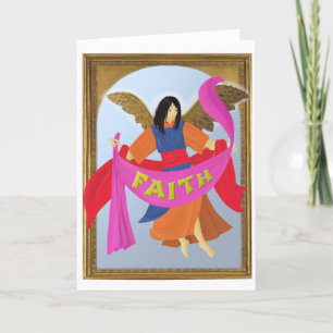 Christmas FAITH Angel (leeg van binnen) Kaart
