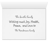 CHRISTMAS FAMILIE FOTO PORTRAIT (Binenzijde Horizontaal (Onderkant))