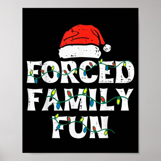 Christmas Family Funny Xmas Match Men Women Kids  Poster (Voorkant)
