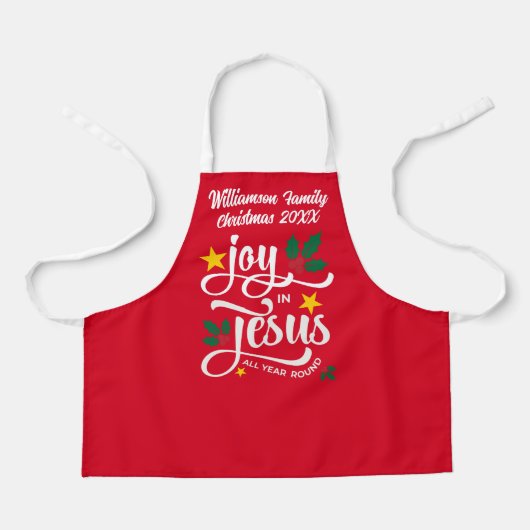 Christmas Family JOY IN JESUS Custom Christian  Schort (Voorkant)