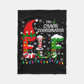 Christmas Family Matching Pajamas Chaos Coordinato Fleece Deken (Voorkant)