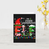 Christmas Family Matching Pajamas Chaos Coordinato Kaart (Gele Bloem)