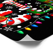 Christmas Family Matching Pajamas Chaos Coordinato Poster (Hoek)