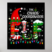 Christmas Family Matching Pajamas Chaos Coordinato Poster (Voorkant)