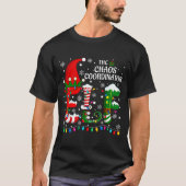 Christmas Family Matching Pajamas Chaos Coordinato T-shirt (Voorkant)