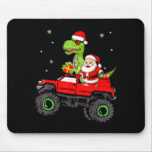 Christmas Family Matching Santa Truck Dinosaur Boy Muismat (Voorkant)