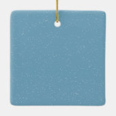 Christmas Family Penguins With a Wooden Sign Keramisch Ornament (Achterkant)