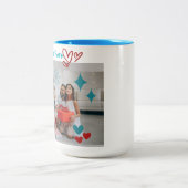 Christmas & Family Personalized Tweekleurige Koffiemok (Center)